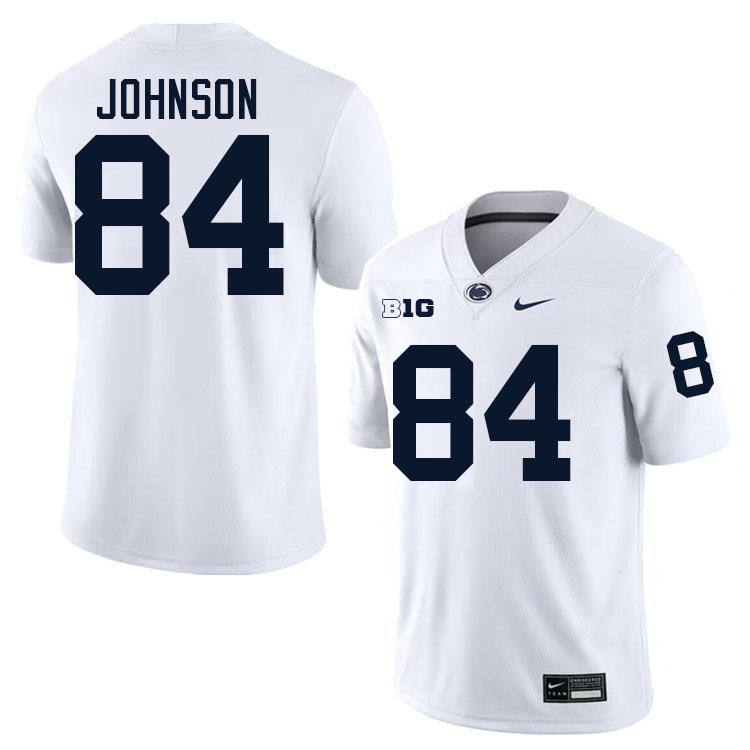 Theo Johnson Penn State Jersey,PSU Nittany Lions #84 Theo Johnson Football Uniforms-White